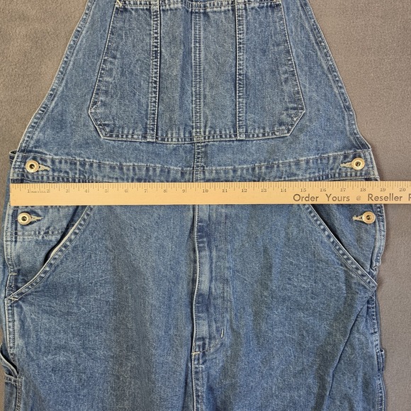 GAP Bib Carpenter Overalls Vintage ? Good Condition Zip Fly Adult Men's Sz LARGE - Picture 8 of 9